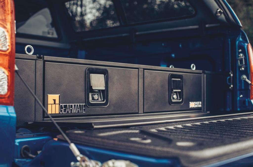 ABOUT US Gearmate is a British designer, manufacturer and supplier of 4x4 accessories and load bed storage solutions.