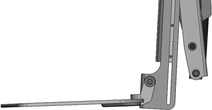 To maximize the downward foot platform angle, the screw may be completely removed.