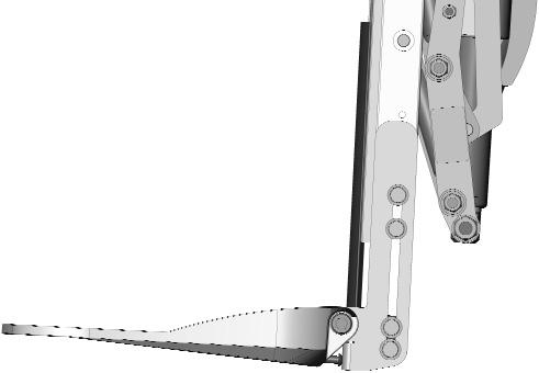 ) To maintain strength and stability at longer KTH settings, the spacer block must be installed at the bottom of the extension bracket (see image iii).