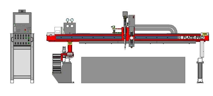 SPECIFICATIONS Table Width [D] 36 ½ 28 Width Between Rail Supports [C] Machine Rail Gauge [B] Total Machine Width [A] MODELS PLP 1500 PLP 2000 PLP 2500 Effective Cutting Width 60 72 96 Total Machine