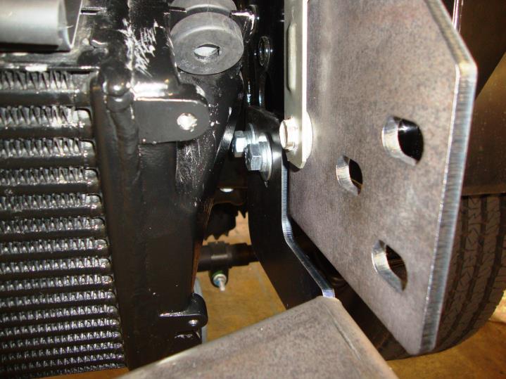 #1 #2 Step-3 Install the driver s side auxiliary bracket by positioning the bracket on the side of the frame, align the nut plate and holes in the