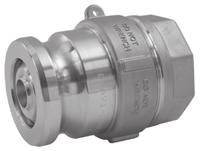 Fittings reak Cam and Groove Couplings Compatible with most cam and groove style dry disconnects. The ayco dry disconnect helps prevent spillage from normal or accidental disconnects.