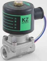 General purpose solenoid valve port pilot operated solenoid valve KZV3 Series General purpose solenoid valve for steam and water Features Heat-resistance and water-proof molded coil are used (heat