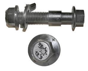 9 high-strength steel Just 6 part numbers fit all vehicles with strut-to-knuckle mounting bolts ADJUSTMENT RANGE: ± 1.