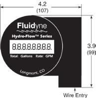 Hardware Installation The Hydro-Flow model 2200 is a fixed insertion flow meter with a 1-½ NPT mounting thread. The pipe must be depressurized prior to flow meter installation and/or removal.