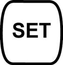 SET KEY is used to access to set point and unit data.