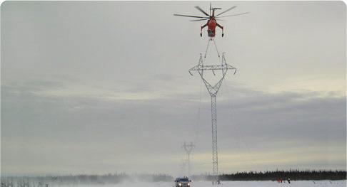 Line Dielectric Helicopter