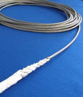 Barry winch lines are made from high strength and low elongation fibers, have reversible ends and include chafe guards for abrasion resistance.