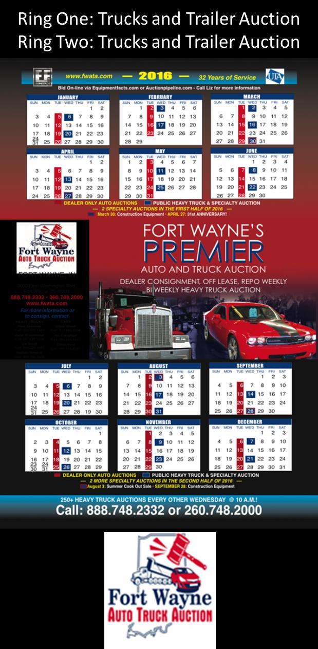 FORT WAYNE AUTO TRUCK AUCTION Truck and Trailer Auction