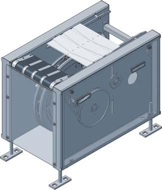 32 64,5 97 69,75 4 x ø10h7 L = X (min. 850 mm) ø165 4 x ø 8,4 560 5 27 Return drive unit The return drive unit is supplied optionally with or without a transfer belt.