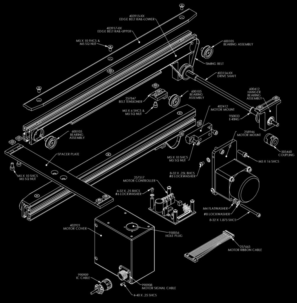 Exploded View of a Standard EB Conveyor