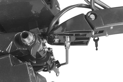 Place tiller bracket on steering arm from the bottom. Thread drag link screw through bracket into forward hole of steering arm.