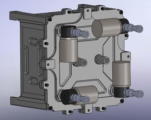 Micro Propulsion Unit Attachment Point for additional Units Thruster Micro Solenoid Valves