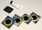 Tire & Tube Patches Qty. Type Foil-Back Repair Units Used for repairing tubes and tires where fabric reinforcement is not required. Repair units feature a foil backing that keeps the repair fresh.