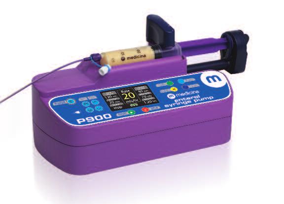 It is also important to check the automatic visual syringe size light on the pump and confirm that this matches the size of the syringe used.