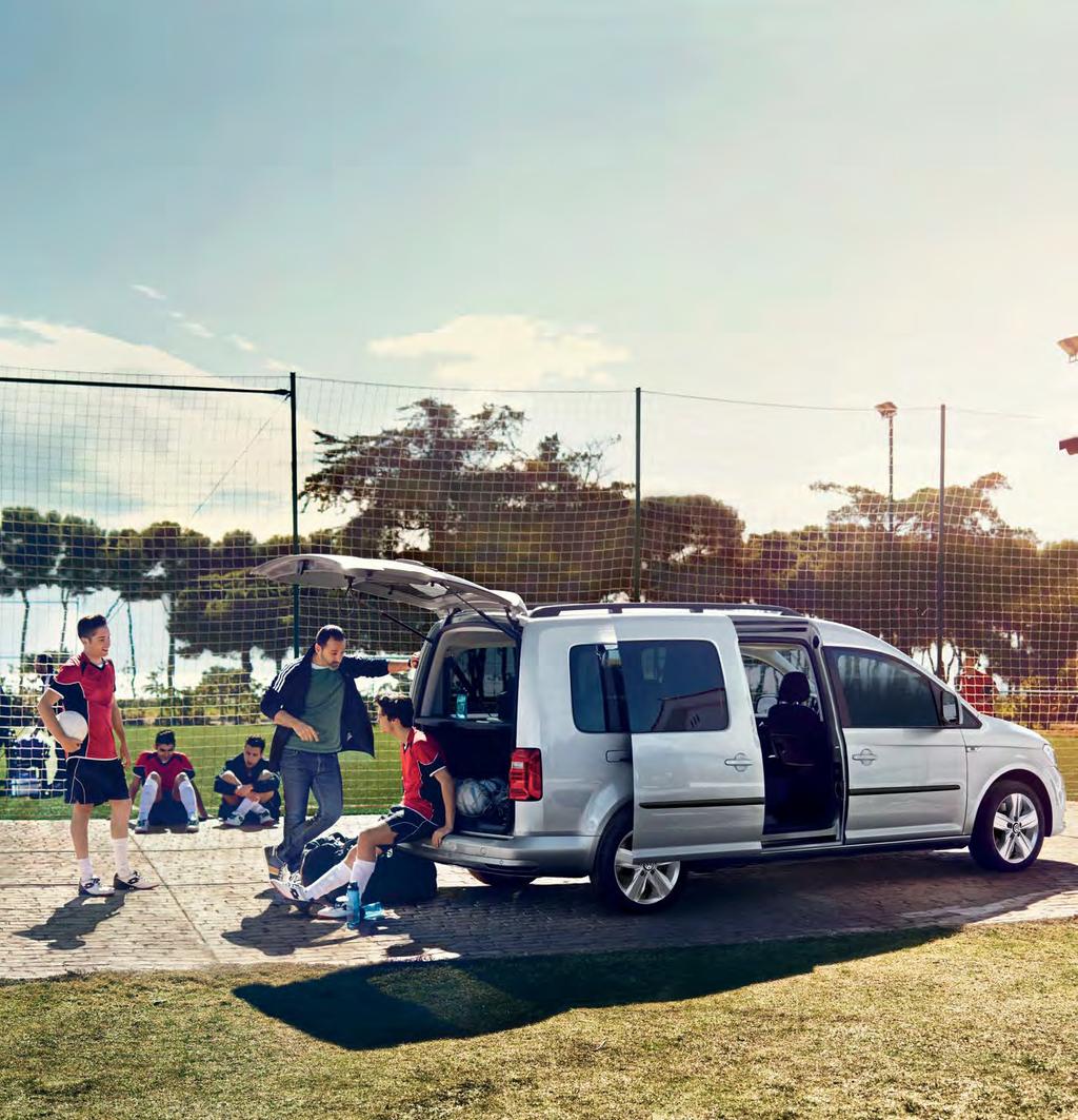 The Caddy Maxi Trendline. Seven s company. The Caddy Maxi Trendline has space for anything, for anyone, to go anywhere. Space to be spontaneous. It is 47 cm longer than the short wheel base version.
