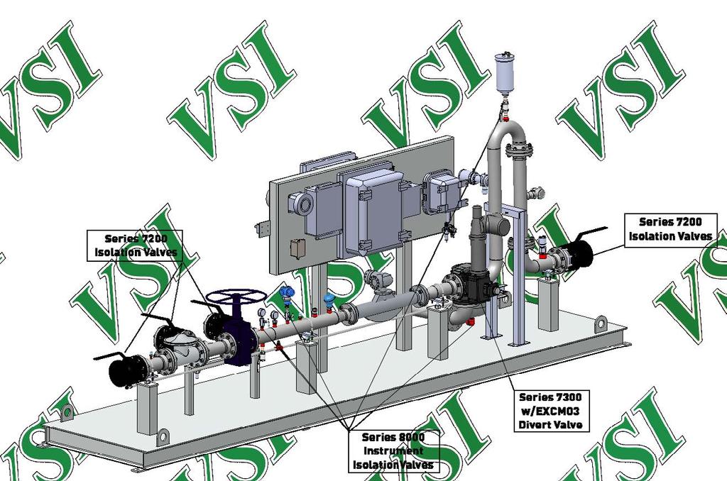 LACT Skid Package Specifications Cv - Flow Characteristics The Series 7300 Divert Valve assembly is the cornerstone of VSI s entire product offering for LACT Skid processes.
