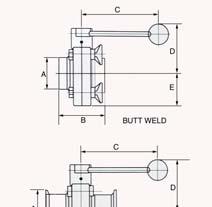 STC Valve Technical Data Size: 1/2" to 4" Model: VBS1 SPECIFICATIONS Connection Options: Butt weld, Clamp, or Male Thread, Female Ends (RJT, IDF, DIN, SMS).