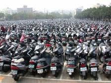 56 million motorcycles/scooters. 3.