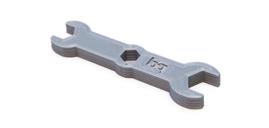 17 Tightening all the nuts 1 x Printed fixed spanner 10 (M6), 13 (M8),