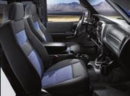 Cloth Sport Bucket Seats B On FX4 LEVEL II and STX you get standard two-tone appearance with red or blue accents and an adjustable driver s-side lumbar support.