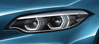 page 11 BMW ICON ADAPTIVE LED HEADLIGHTS. Full White LED headlights for both low and high beam, offering a greater resemblance to daylight.