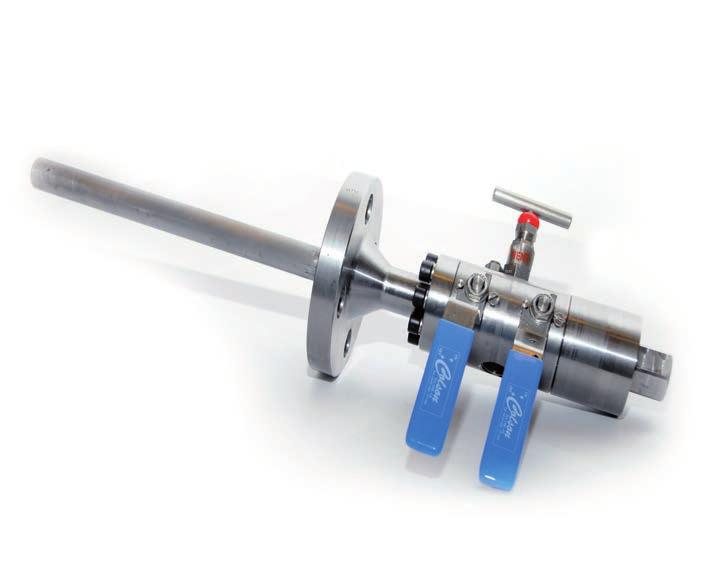 piece or bolted construction. Sample Valves The use of a DBB valve with a sample probe replaces conventional multi-valve assembly to take process samples.