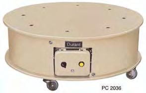 Once you have produced the set number of parts, the turntable will index automatically to the next position. There are eight positions or container places available on our standard diameter turntable.