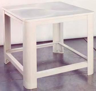 You also have your choice of a welded 3/4" thick unground table platen, or with a 1" or 1 1/2" thick ground platen which is bolted in place. Model 700 has 1/8" thick legs.