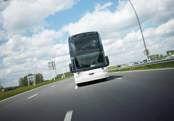 Solid. Technology. Low fuel consumption combined with powerful engine output will appeal particularly to coach operators.