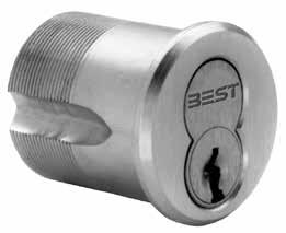 STANDARD MORTISE CYL IN DER Standard E74 Mortise Cylinder Designed for standard security applications, BEST offers the 45H/48H mortise locksets, utilizing the E74 mortise cyl in der and special