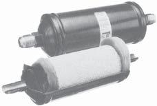 UK ULTR RY KLENER LIQUI LINE FILTER-RIER PPLICTION " Premium solid core liquid line filter-drier for use with CFC, HCFC and HFC refrigerants including R-40 (R-40 through 6 size only) FETURES " Solid