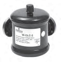 W-OLC Mechanical Level Regulator The W-OLC controls the oil level in the compressor crankcase with a fl oat operated valve and keeps the oil level at the compressor manufacturer s recommended level.