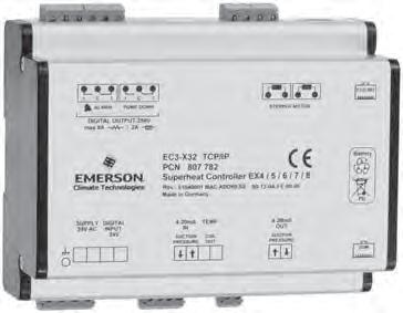EC3-D72 Digital Superheat Controller Expansion EX and Solenoid For stable superheat control with EX4 EX6 electrical control valves and automatic synchronization of the PWM capacity control valve