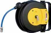 Spring Operated Hose Reels Hose Reel 040410 220 ø 7 100 190 120 Case: plastic Mounting bracket: wall and ceiling fi xing Ratchet lock, every 0.