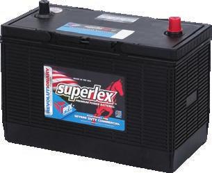 SEVERE DUTY ADVANCED DESIGN BATTERY Superlex severe duty commercial batteries feature our revolutionary PFX Technology.