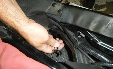 To allow the most room for the power steering cooler, tighten the