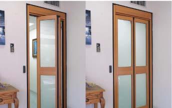 FoldingAccess Narrow Corridor Folding Door Ideal for vestibules and hospital corridors that require wide openings in a narrow space.