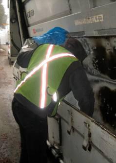 Job: Recycling Truck Operator Department: Engineering Union: CUPE 1004 wheels the tote to the recycling truck and hooks it on the side of the hopper and using the same hopper controls, dumps the tote