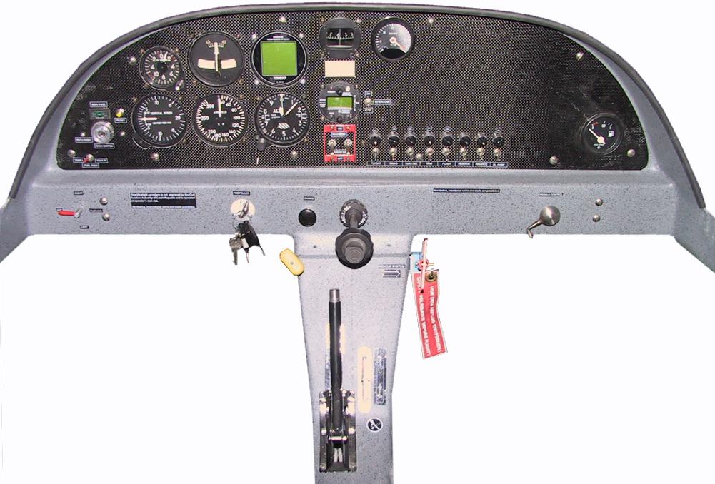 2.3.12. Instrument panel The following instrument panel is installed in the airplane.