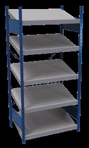 Shelving with Sloped Shelf Proposals Open Shelving E1T-EE750502* Open and Closed Shelving When ordering, model numbers must be completed as follows : H for posts with smooth finish surface R for