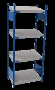 Shelving with Sloped Shelf Proposals K1F-EE750502* FIFO Open Shelving When ordering, model numbers must be completed as follows : EXAMPLE : Standalone Ending Unit Unit Unit Unit BOLTED uprights J D A