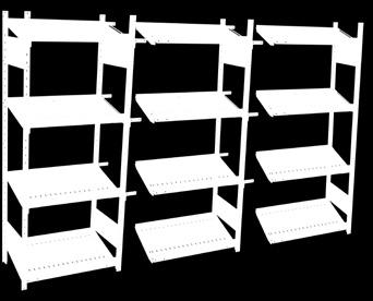 the post ) ; 52 dividers are available for 18 and 24 deep shelving only ; Possibility to replace a sloped shelf with a right-angle BOX shelf ; Proposals include single or double corner gussets (