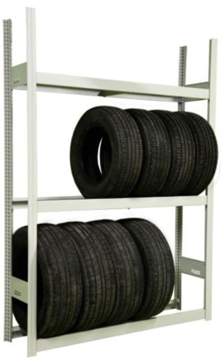 SHELVING SYSTEM Mini-racking system > Mini-racking system - Tire rack Mini-Racking AGF - Tire rack Configurations available in widths of 60" or 72", depths of 15" and height of 87"; Includes posts,