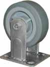 casters Rigid Casters 1 1 / 2'' Wheels; plate size 3 1 / 8'' x 4 1 / 8'' Light duty capacity up to 600 lbs 2" Wide wheels, Plate size 4" x 4 1 / 2'' Heavy duty capacity up to 2,000 lbs Model No.