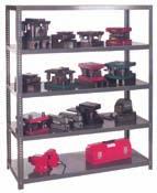 racking economical CommerCial Shelving All-steel construction with a baked enamel tan finish For light-duty applications, this is the perfect shelving for your office, storeroom, garage or shop