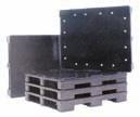 Light-Duty EXPORT Pallets Made from recycled plastic and is 100% recyclable Low cost, lightweight alternative to wood pallets Offered in nestable version, CF413 or simply snap in runners and converts