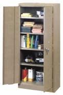 Shipped knocked down ECONOMICAL COMPACT CABINETS Ideal anywhere a full sized cabinet is too large Includes adjustable shelves Locking doors Shipped knocked down Visual Cabinets Keep a close eye on