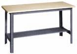 Workbenches Select from one of our pre-designed layout options. 34" overall Height, Capacity 2500 lbs. evenly distributed.