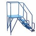Rolling Ladders ROLLING LADDER StaNds Ideal wherever there is a need to reach bulky materials Roll easily into position and lock firmly to the floor for maximum safety 2 to 6-step ladders operate on